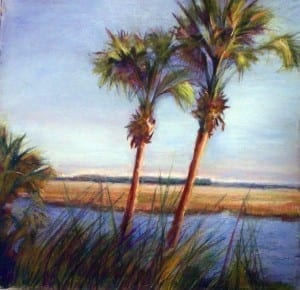Two Palms by Bonnie Mason