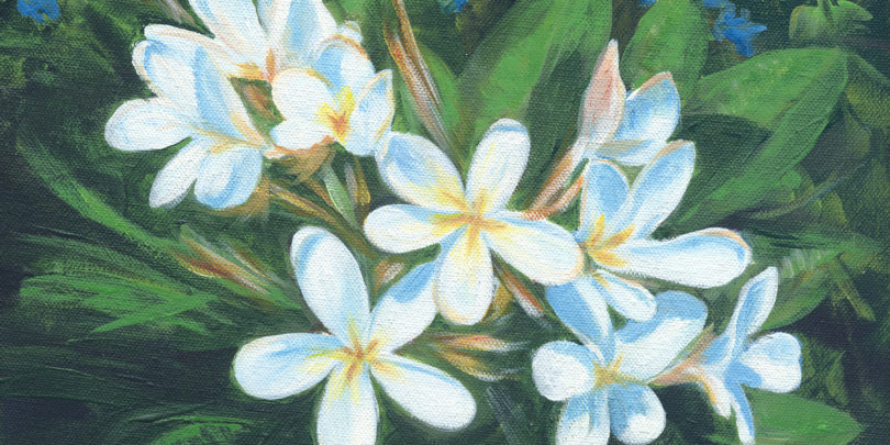 Now at the Gallery: From Maui to Maine and Back to the Lowcountry plumaria