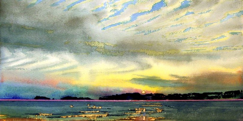 National Watercolorist Leads Free Demonstration at The Center for Creative Art Ribbed Sky 2014