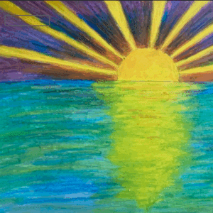Sunrise or Sunset, In Acrylic or Oil pastel - Sep. 19th with Mary Burrell